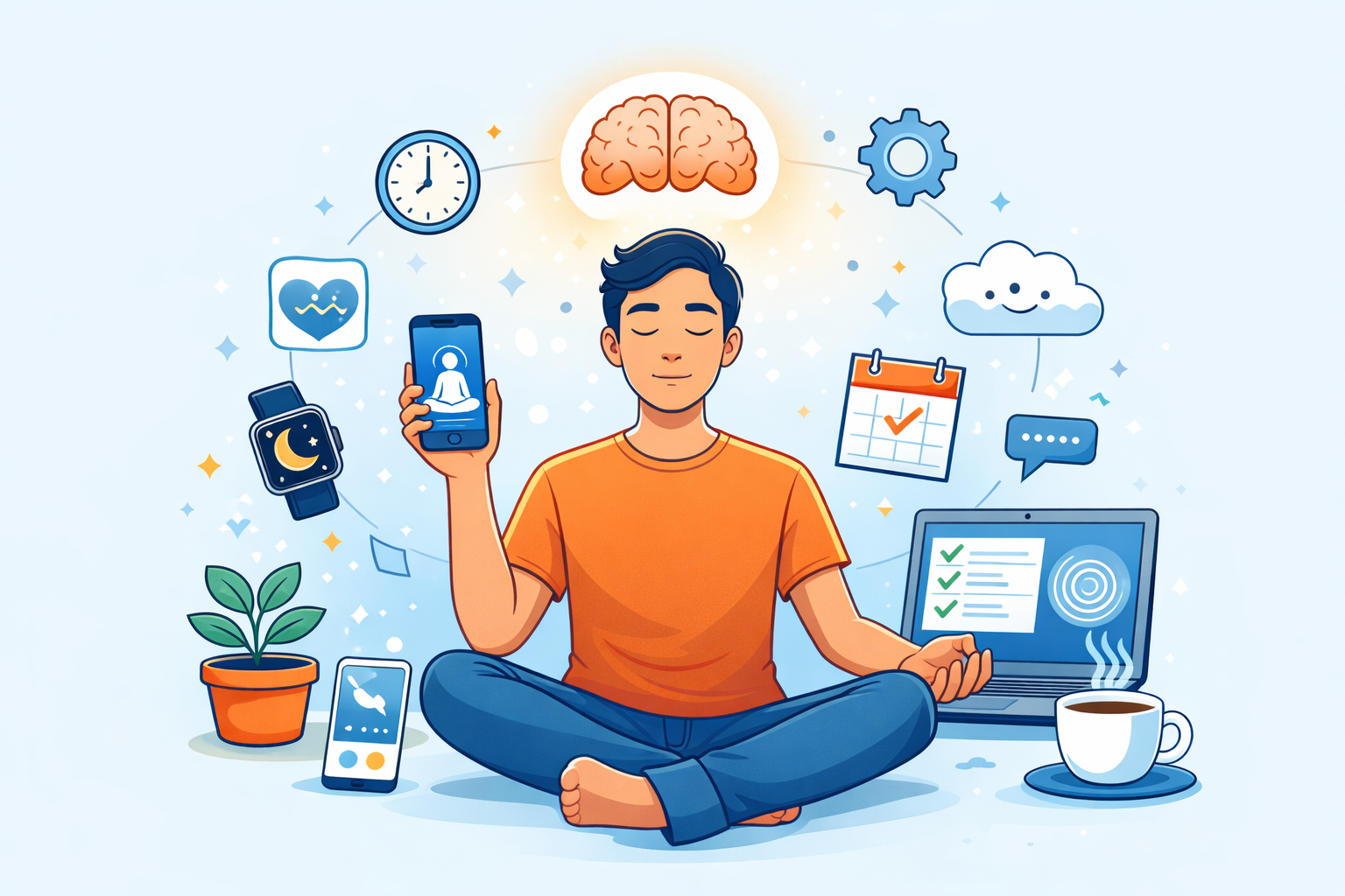 Saúde Mental na Era Digital: Apps e Estratégias para Reduzir o Estresse